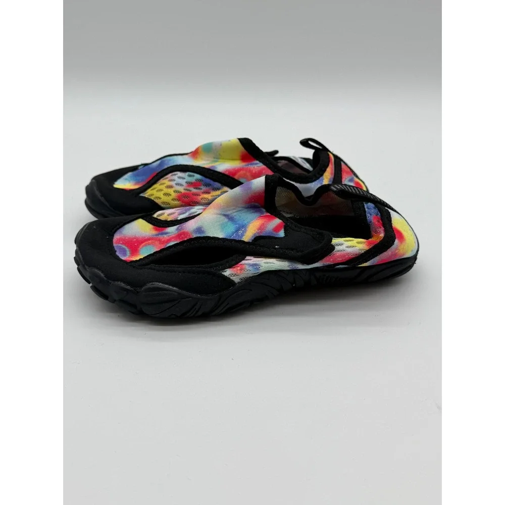 Kids Tie Dye Water Shoes Aqua Socks Slip On Beach Pool Swim Shoes Multicolor 13